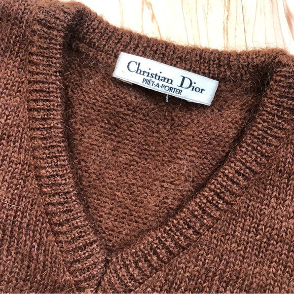 Vintage Christian Dior brown sweater, prêt-à-porter - Picture 2 of 6